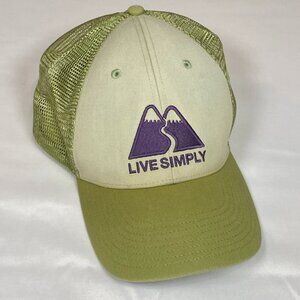 Men's Patagonia Live Simply Snapback Trucker Hat Green Hat